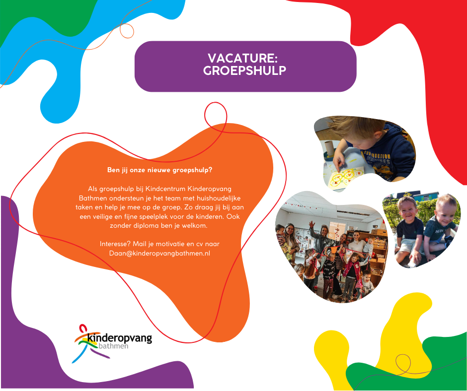Vacature Groepshulp Kindcentrum Kinderopvang Bathmen-2